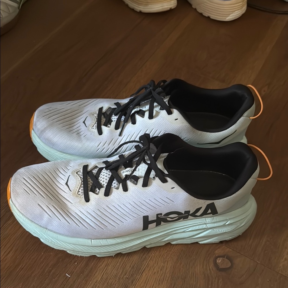 Hoka RINCON 3 size 12 - White and Mint